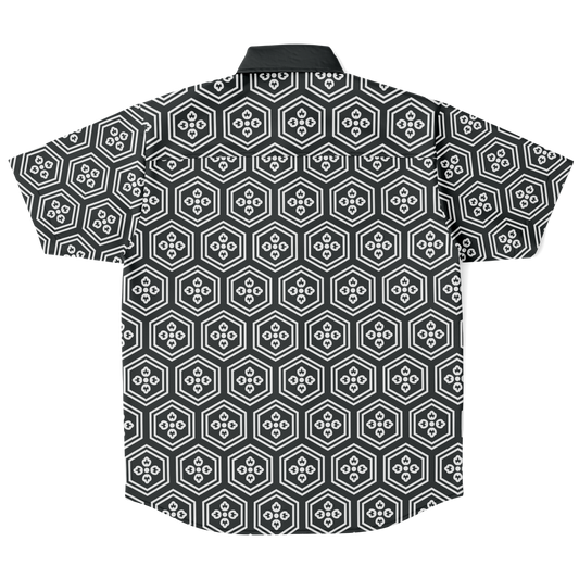 Charcoal Kikkou Button Down - Oni Threads