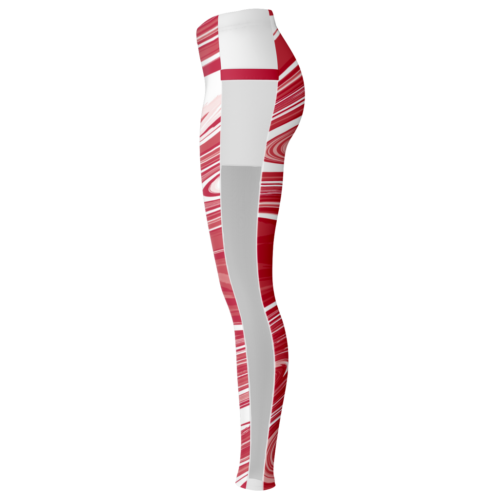 Suminagashi “Crimson Spirit” Leggings