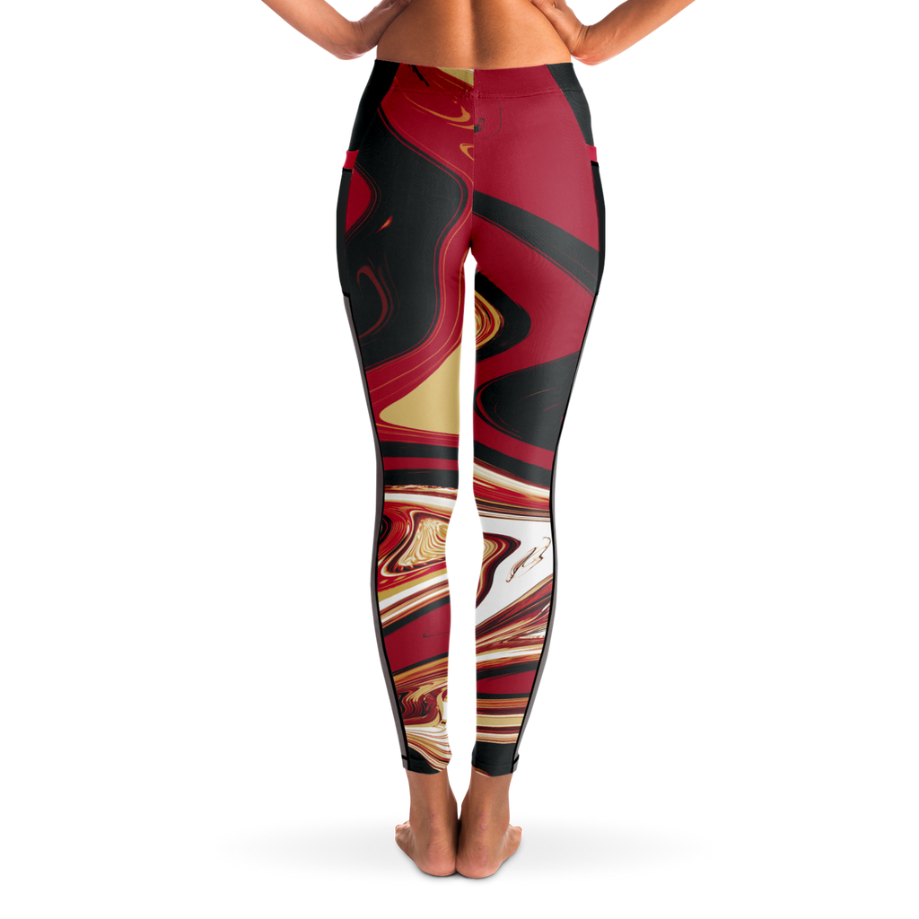 Suminagashi "Inferno Pearl" Leggings