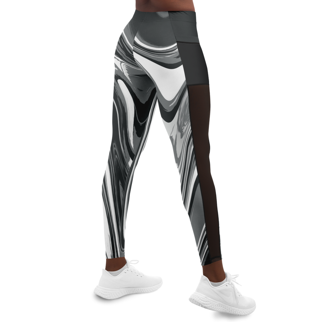 Suminagashi “Iron Smoke” Leggings