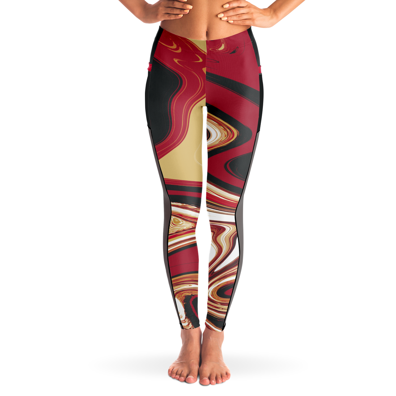 Suminagashi "Inferno Pearl" Leggings