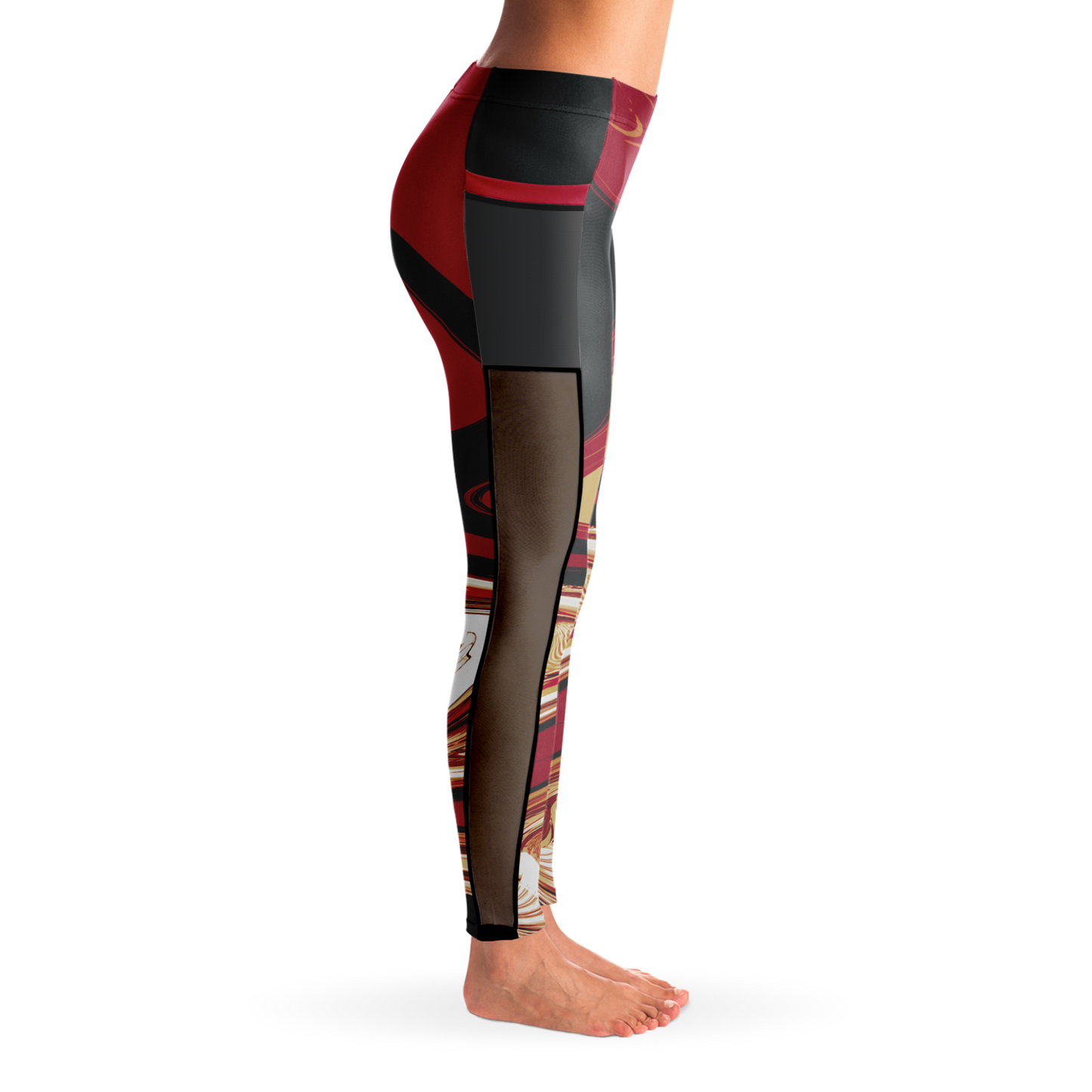 Samurai Suminagashi Mesh Pocket Legging