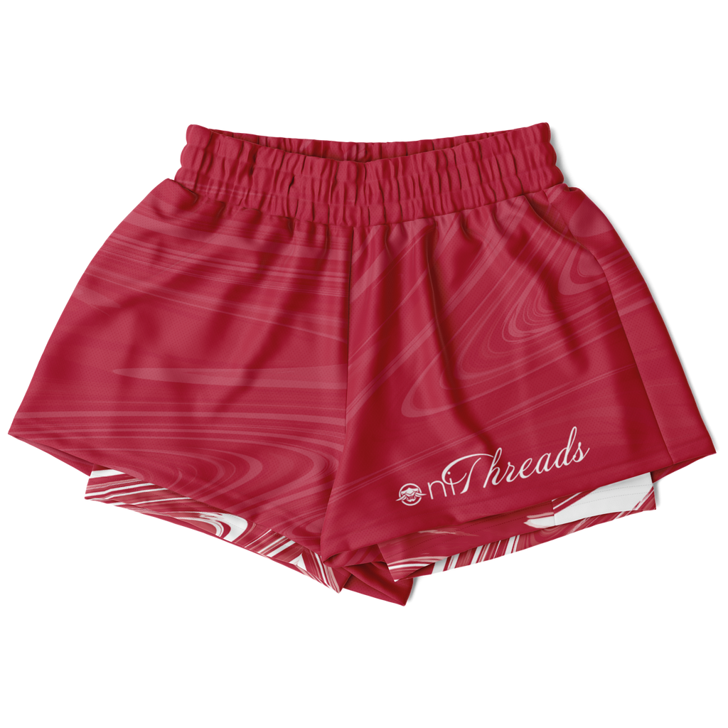 Suminagashi “Crimson Spirit” 2-in-1 Shorts - Oni Threads