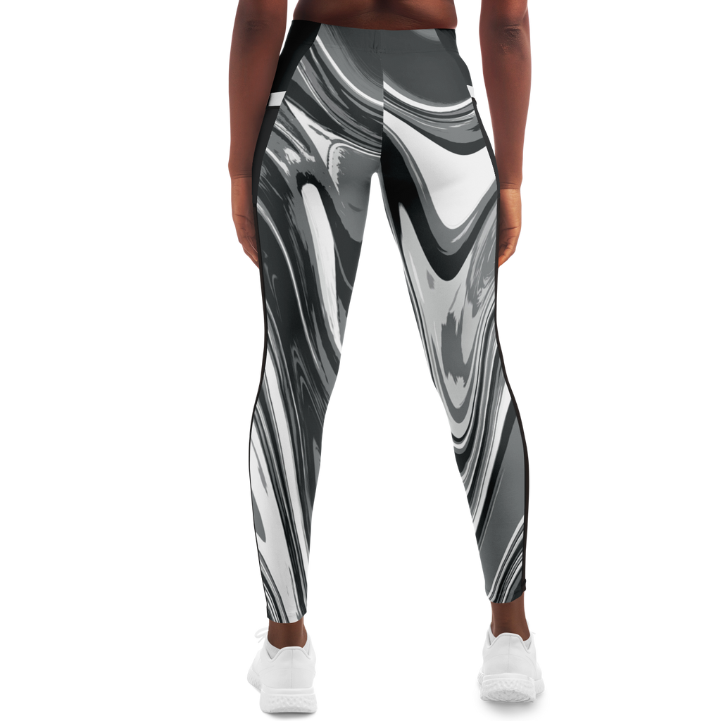 Suminagashi “Iron Smoke” Leggings