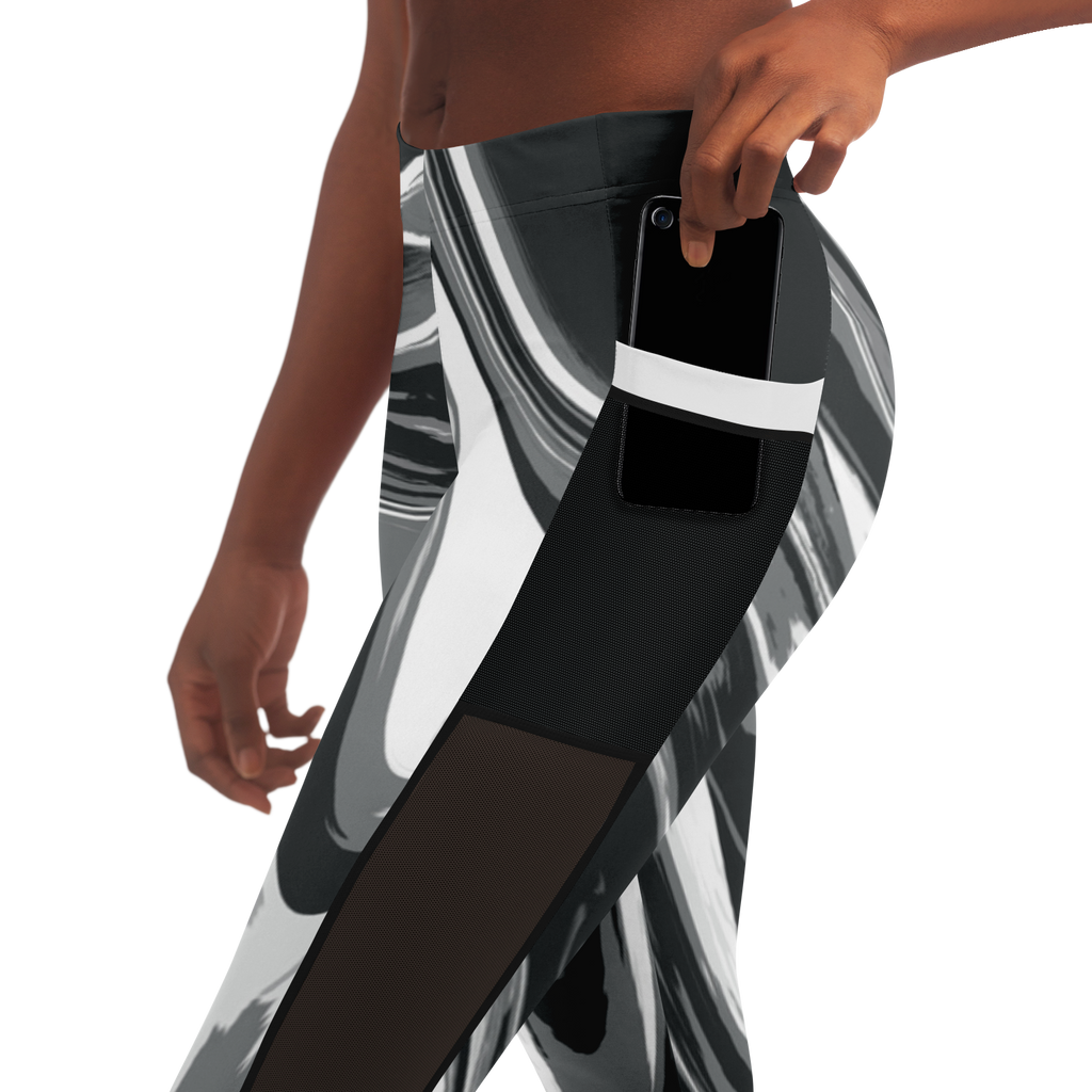 Suminagashi “Iron Smoke” Leggings