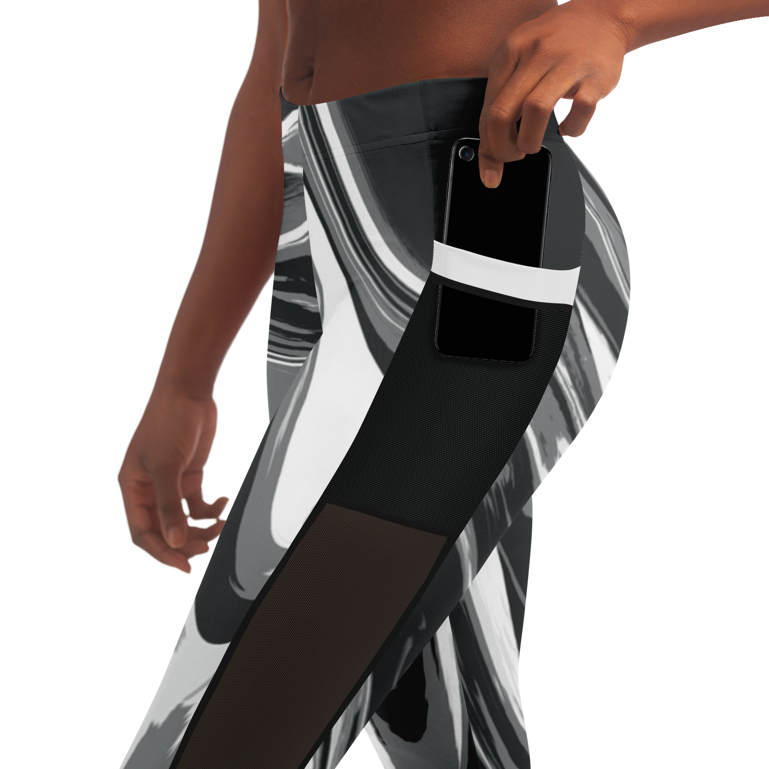 Suminagashi “Iron Smoke” Leggings