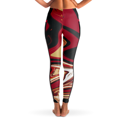 Samurai Suminagashi Mesh Pocket Legging