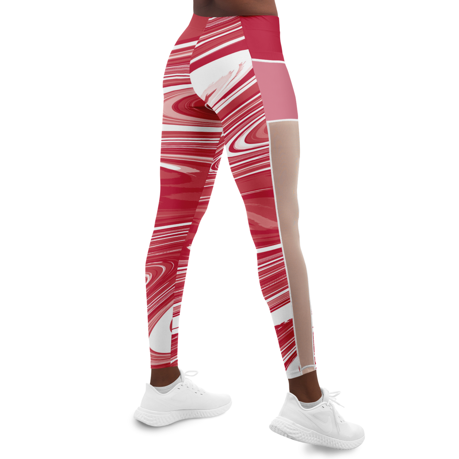 Suminagashi “Crimson Spirit” Leggings