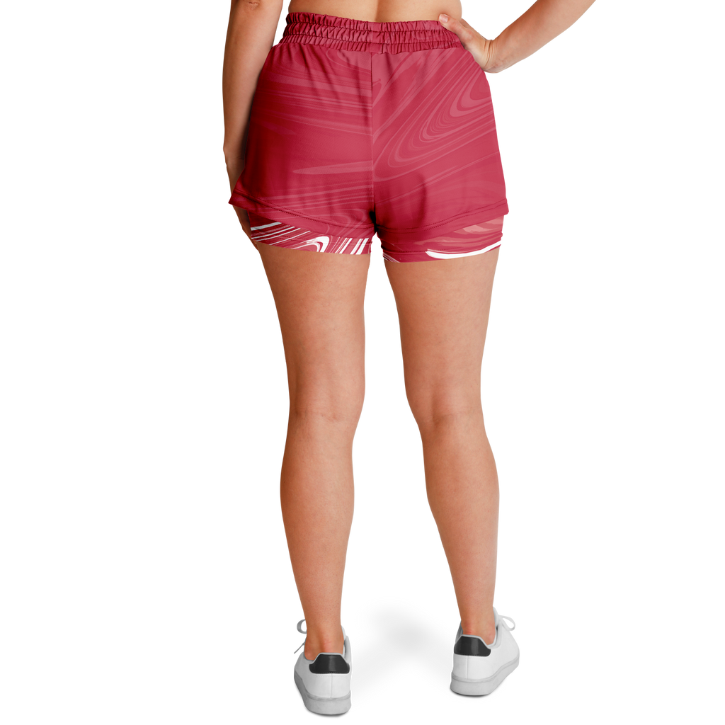 Suminagashi “Crimson Spirit” 2-in-1 Shorts - Oni Threads