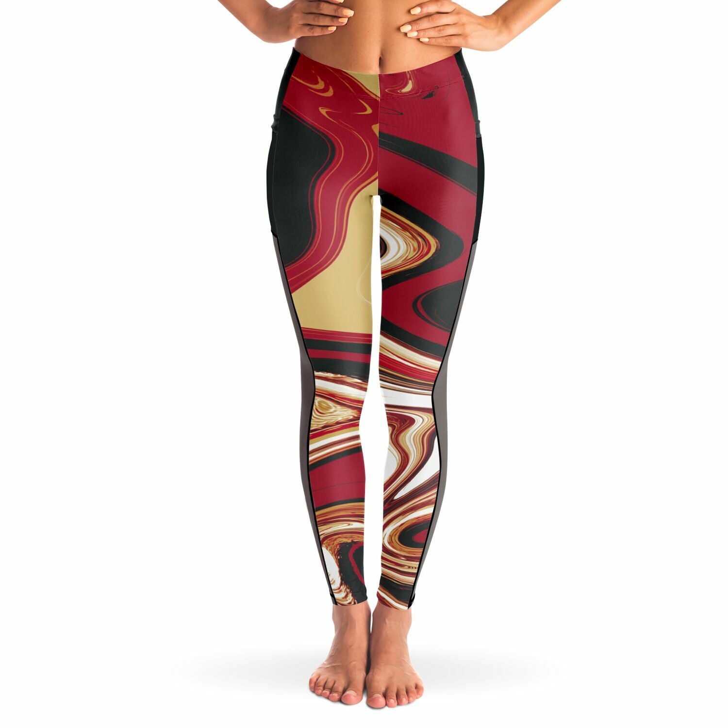 Samurai Suminagashi Mesh Pocket Legging