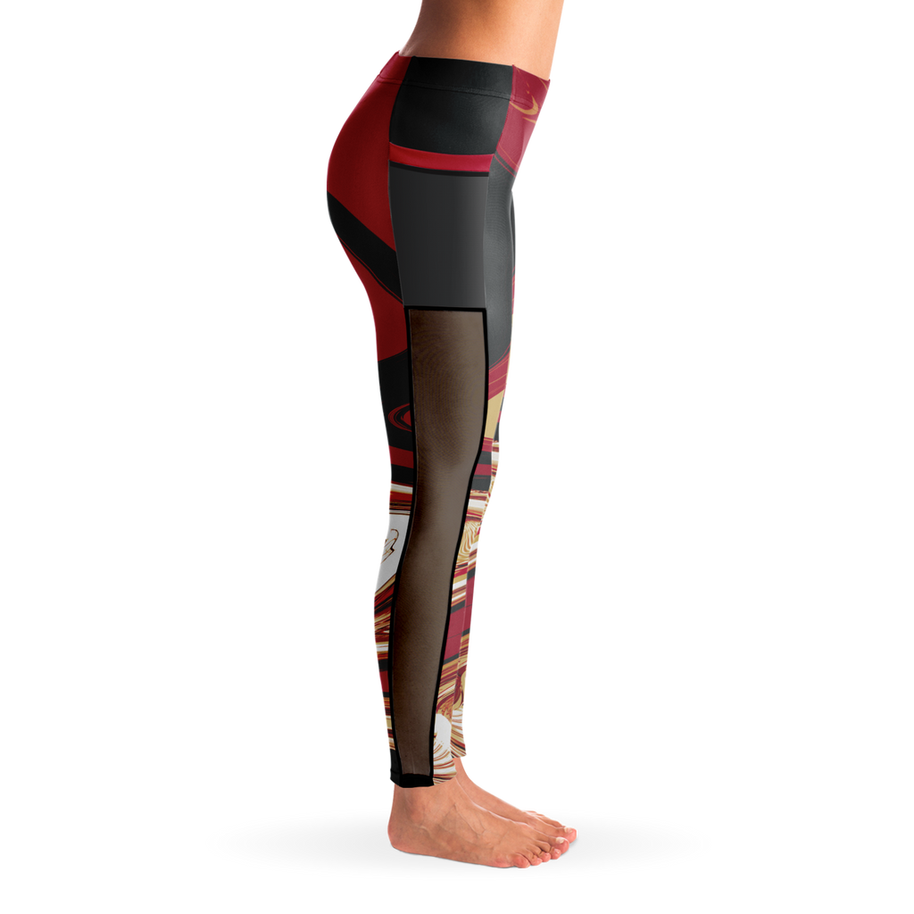 Suminagashi "Inferno Pearl" Leggings