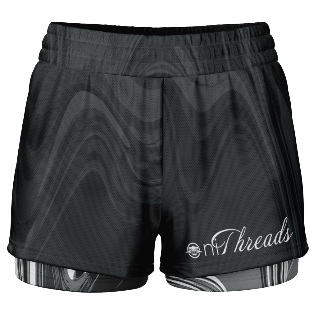 Suminagashi “Iron Smoke” 2-in-1 Shorts - Oni Threads