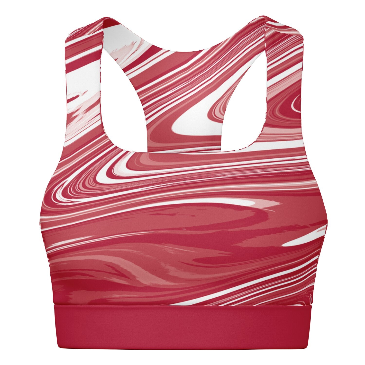Suminagashi “Crimson Spirit” Padded Sports Bra