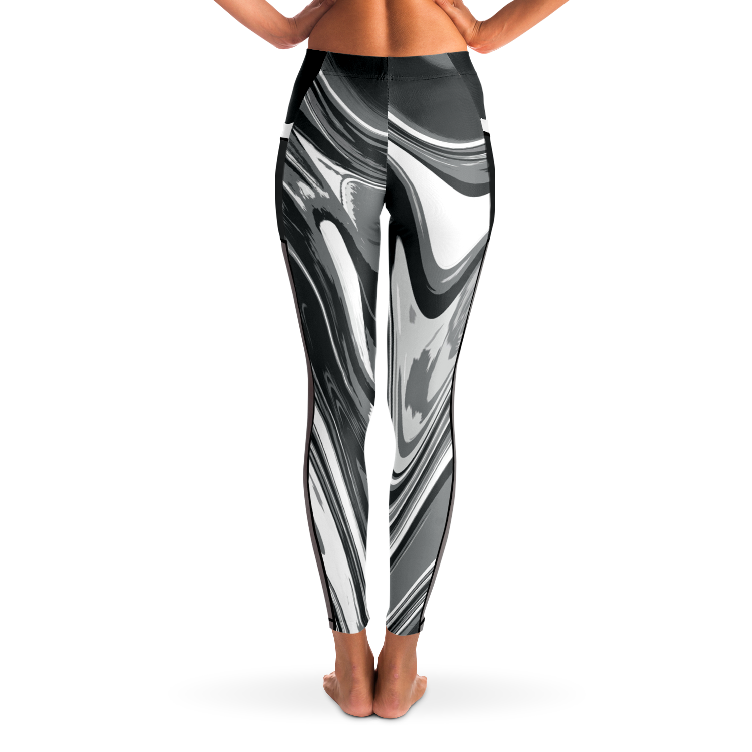 Suminagashi “Iron Smoke” Leggings