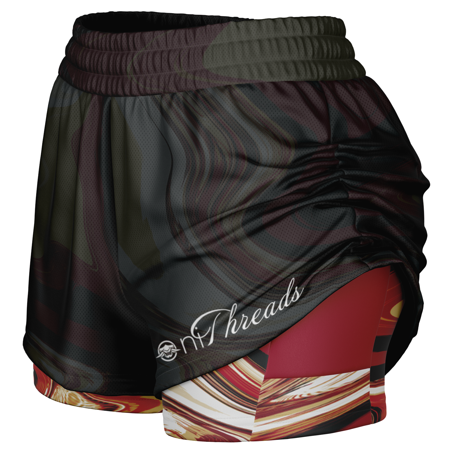 Suminagashi “Imperial Ink” 2-in-1 Shorts