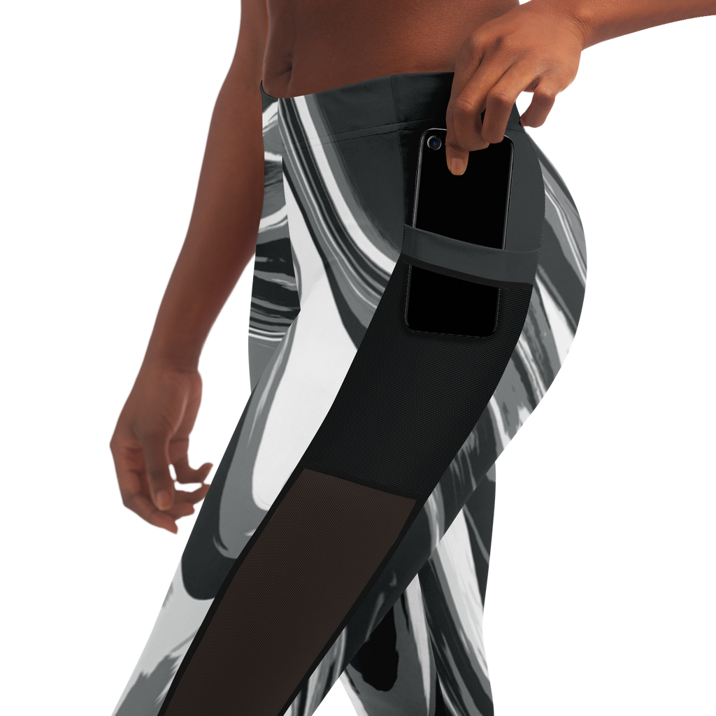 Suminagashi “Iron Smoke” Leggings