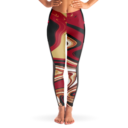 Samurai Suminagashi Mesh Pocket Legging