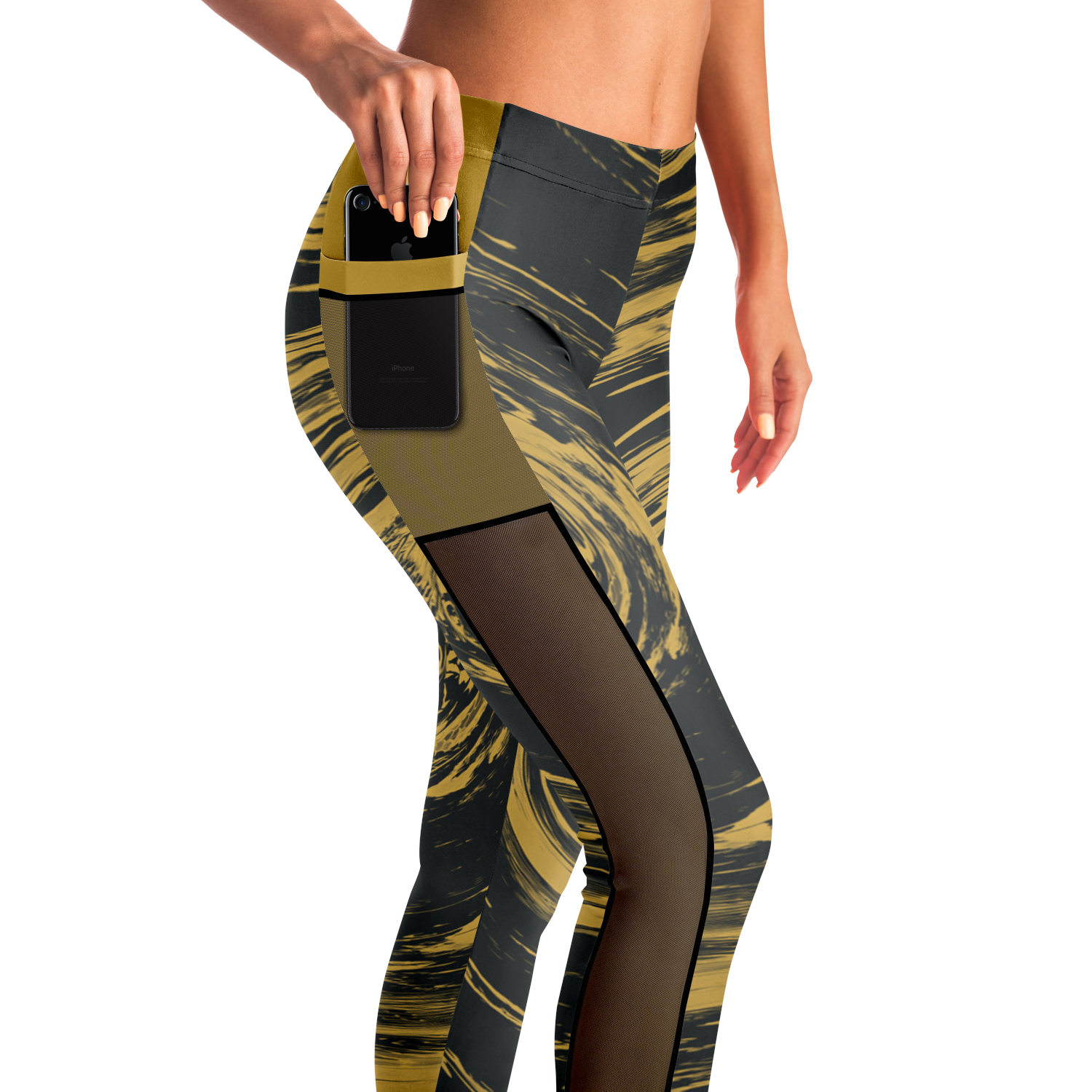 Suminagashi “Gilded Abyss” Leggings