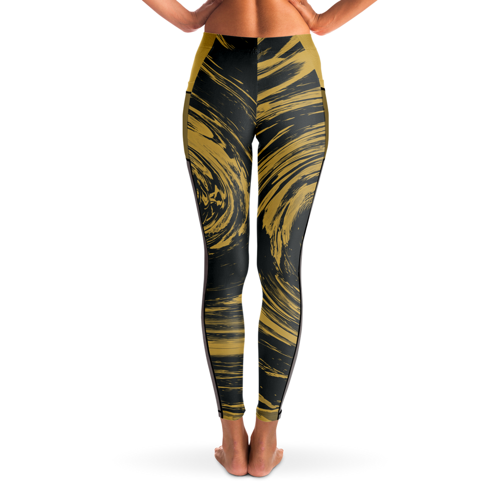 Suminagashi “Gilded Abyss” Leggings