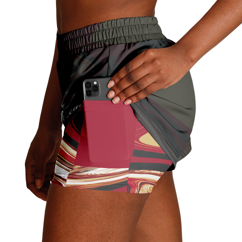 Suminagashi “Imperial Ink” 2-in-1 Shorts