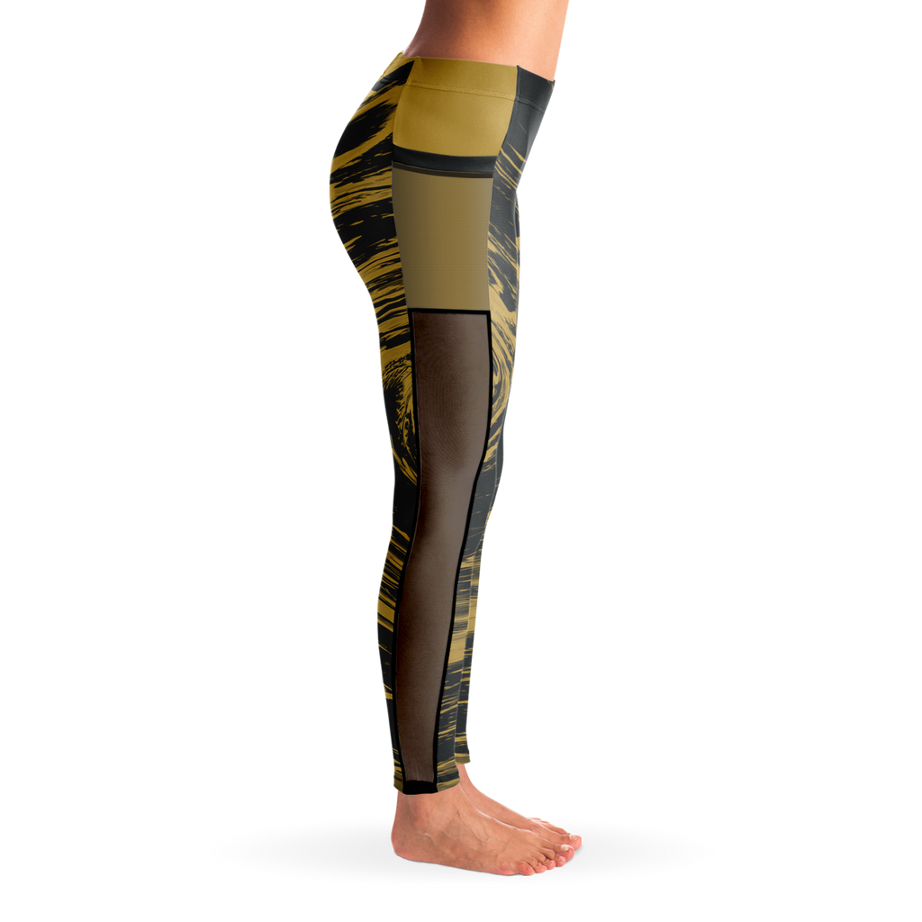 Suminagashi “Gilded Abyss” Leggings