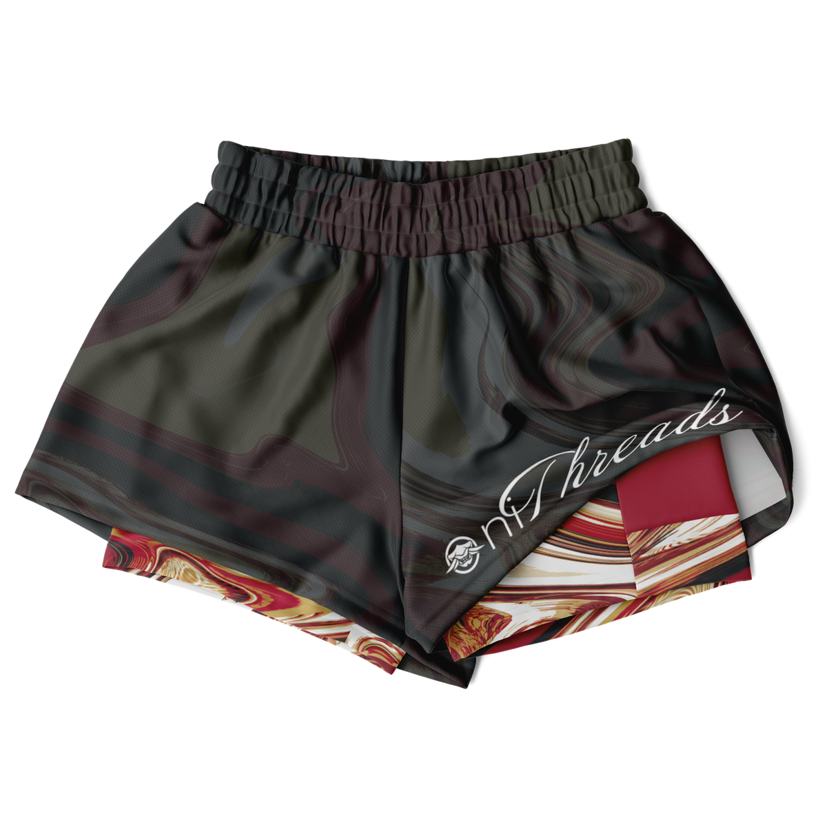 Suminagashi “Crimson Spirit” 2-in-1 Shorts - Oni Threads