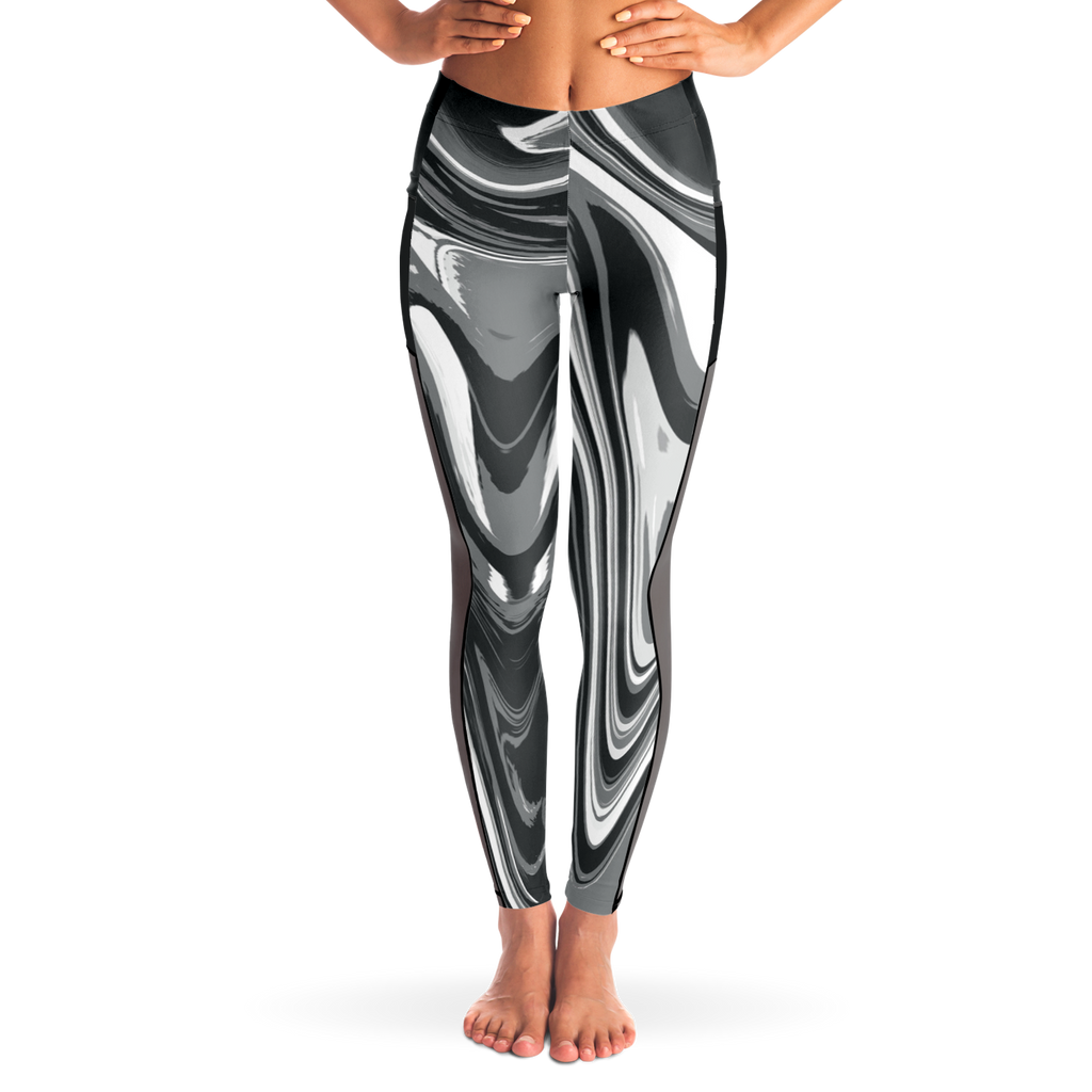 Suminagashi “Iron Smoke” Leggings