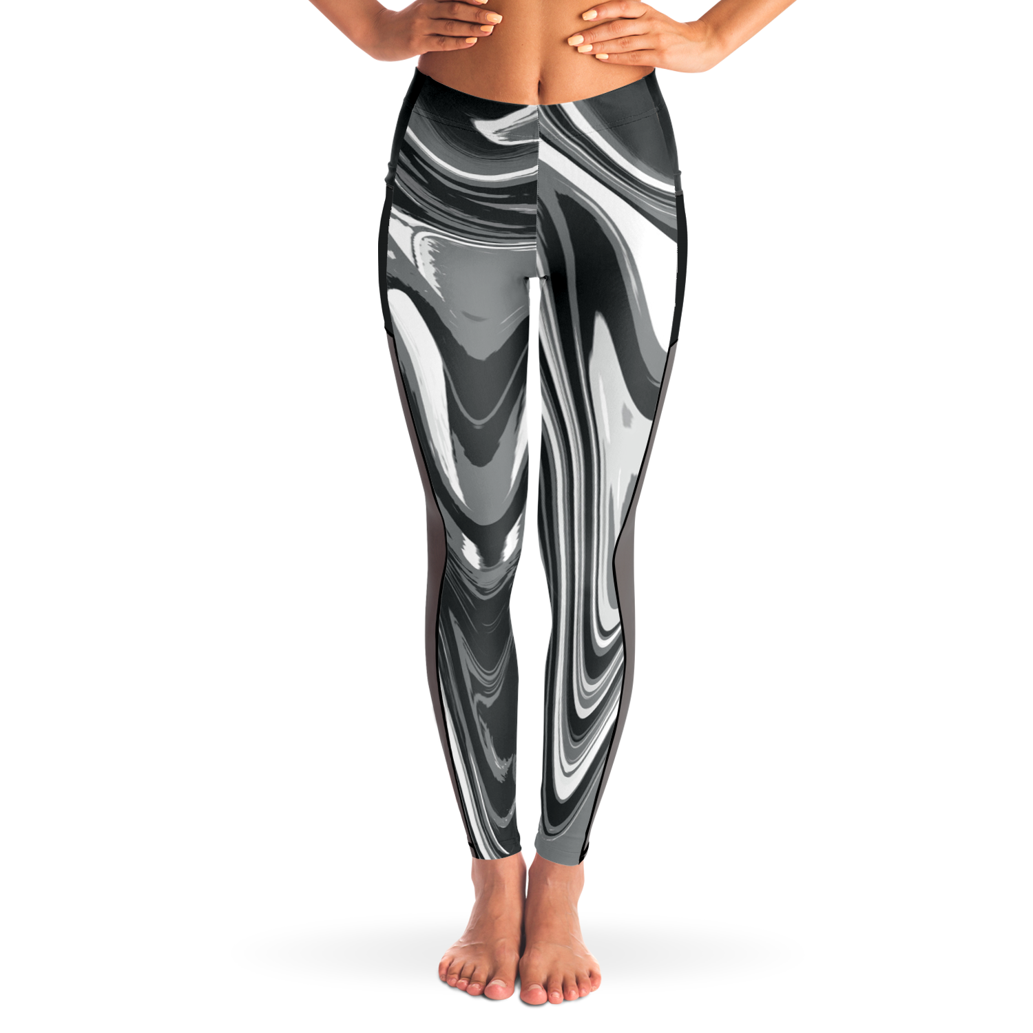 Suminagashi “Iron Smoke” Leggings