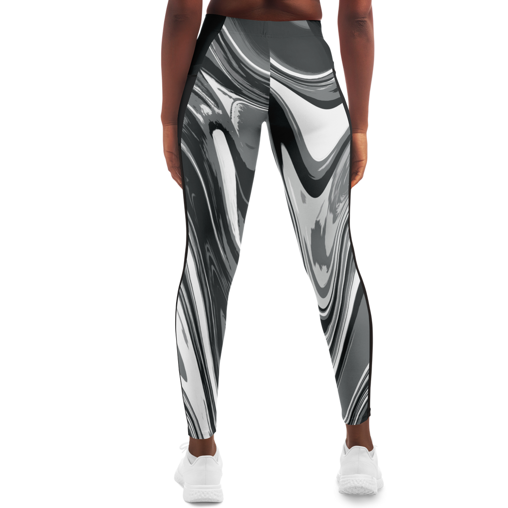 Suminagashi “Iron Smoke” Leggings