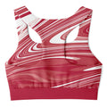 Suminagashi “Crimson Spirit” Padded Sports Bra - Oni Threads