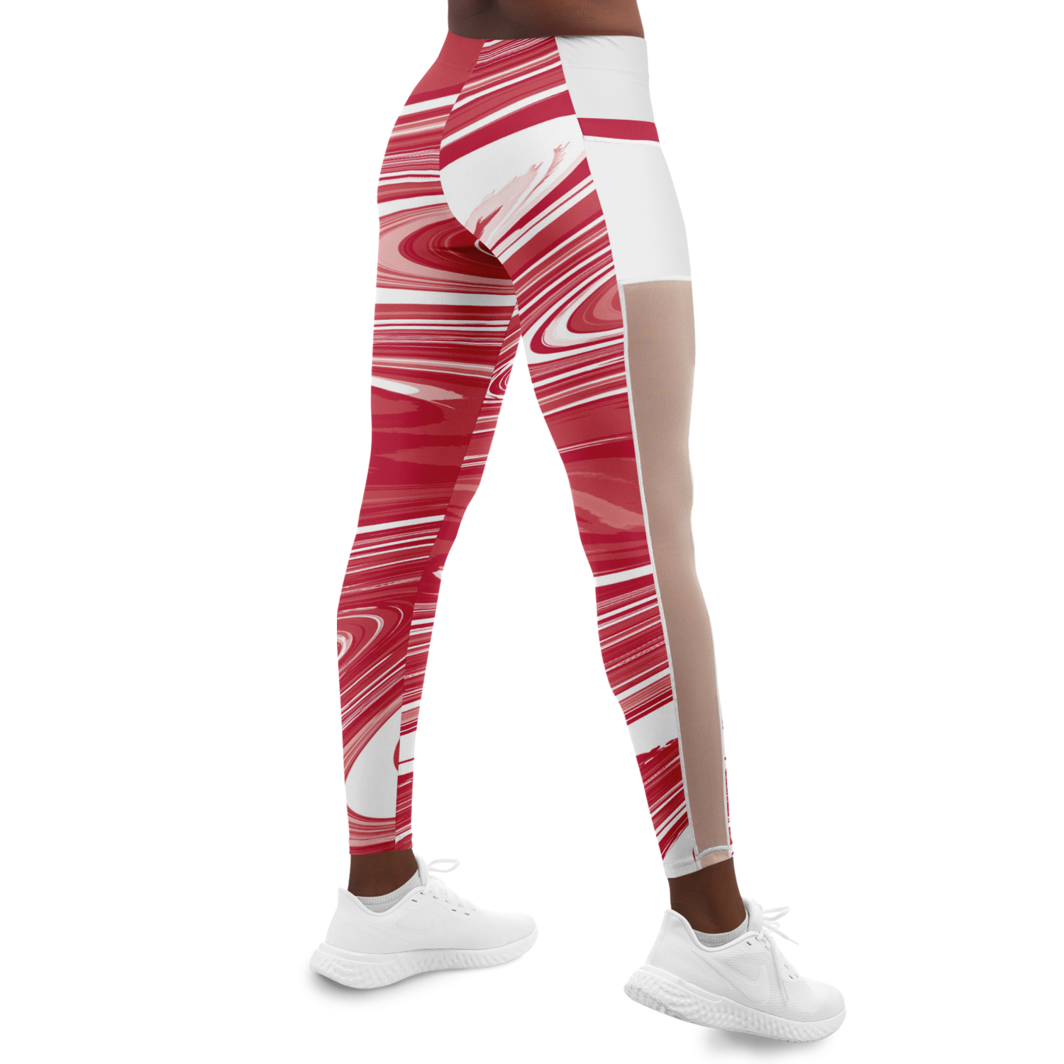 Suminagashi “Crimson Spirit” Leggings