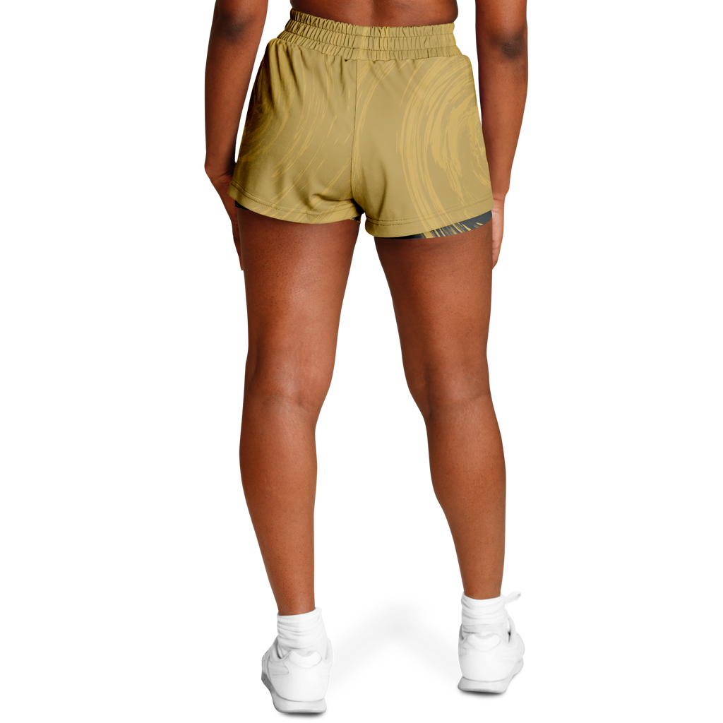 Suminagashi “Gilded Abyss” 2-in-1 Shorts - Oni Threads