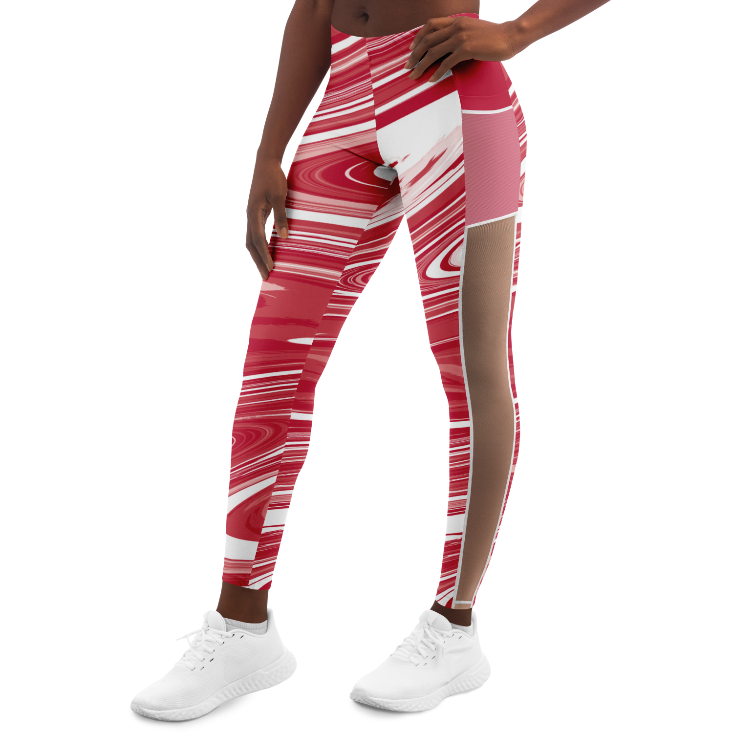 Suminagashi “Crimson Spirit” Leggings