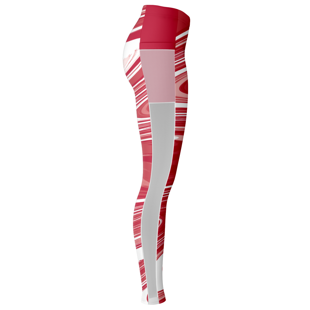 Suminagashi “Crimson Spirit” Leggings