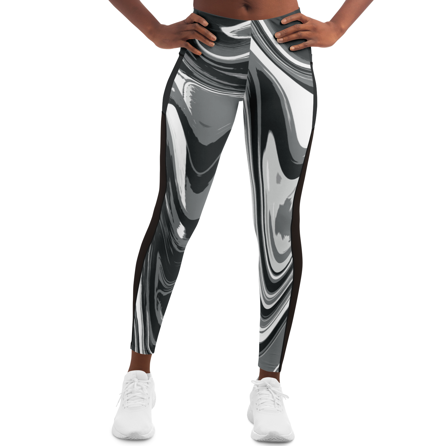 Suminagashi “Iron Smoke” Leggings