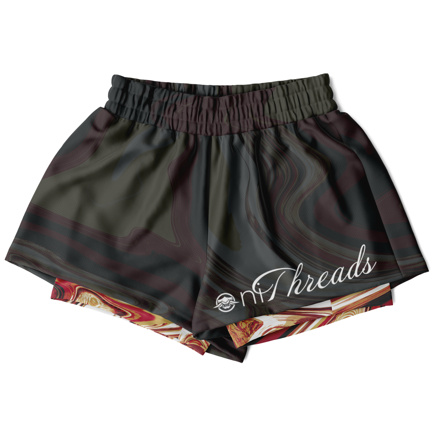 Suminagashi “Crimson Spirit” 2-in-1 Shorts - Oni Threads