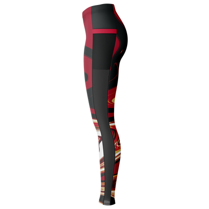 Samurai Suminagashi Mesh Pocket Legging