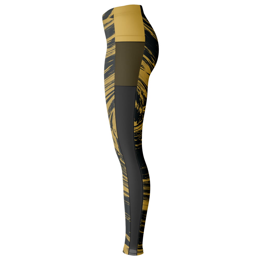 Suminagashi “Gilded Abyss” Leggings