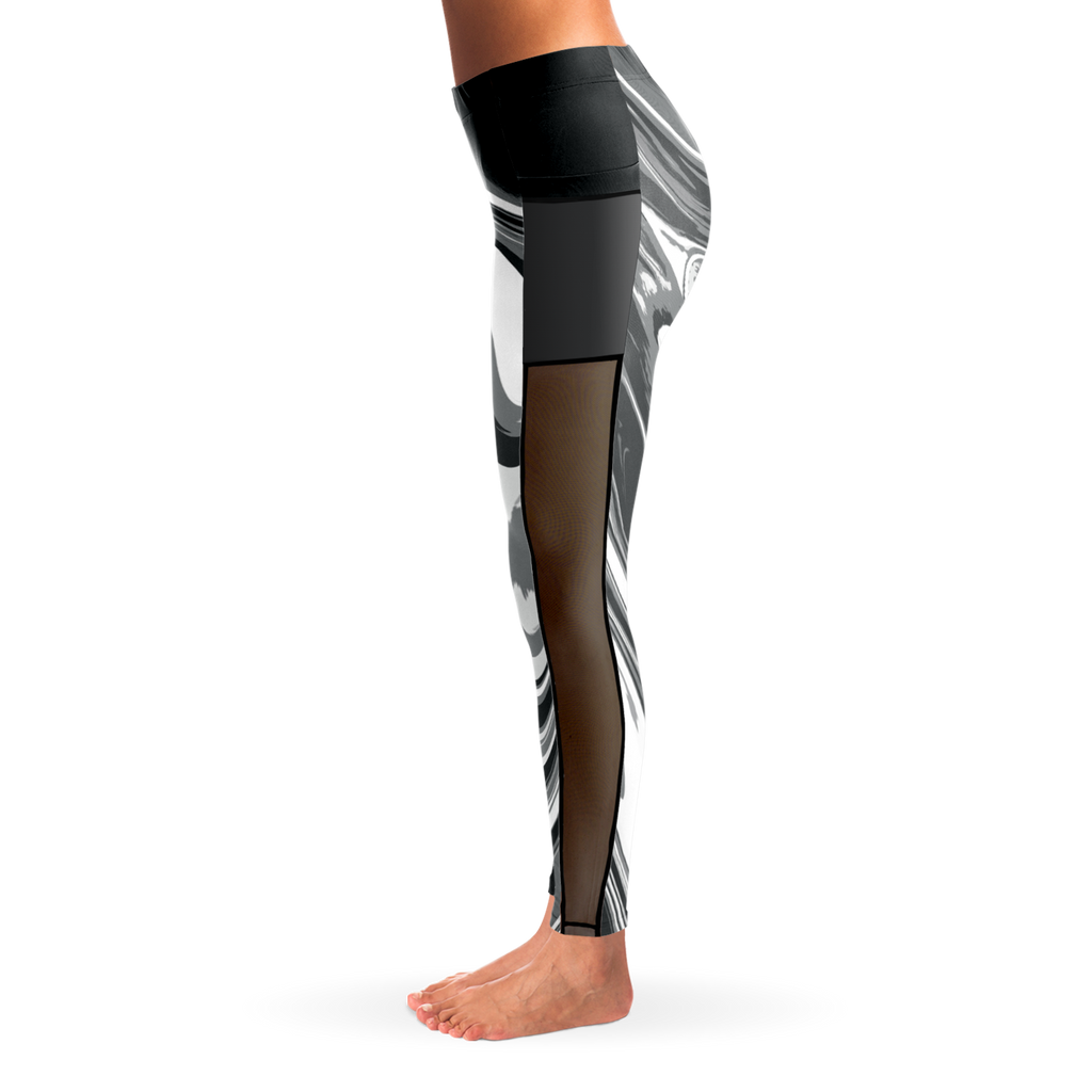 Suminagashi “Iron Smoke” Leggings