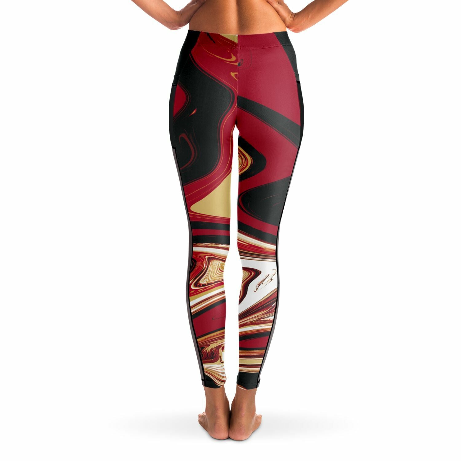 Samurai Suminagashi Mesh Pocket Legging