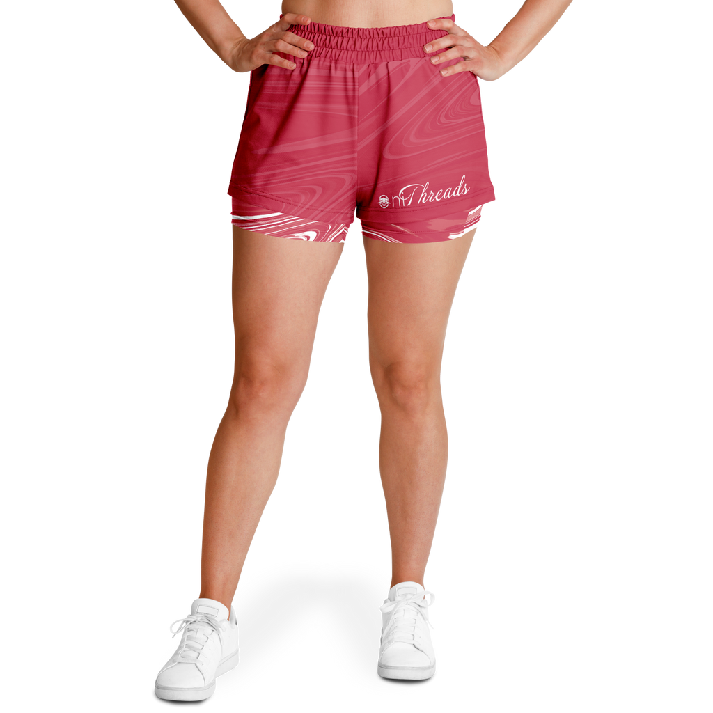 Suminagashi “Crimson Spirit” 2-in-1 Shorts - Oni Threads