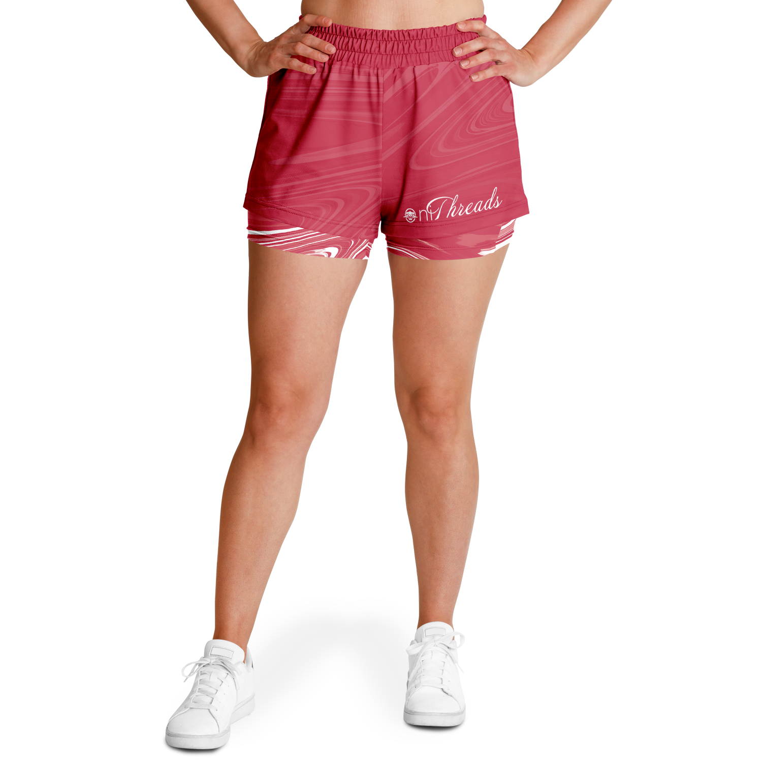 Suminagashi “Crimson Spirit” 2-in-1 Shorts - Oni Threads