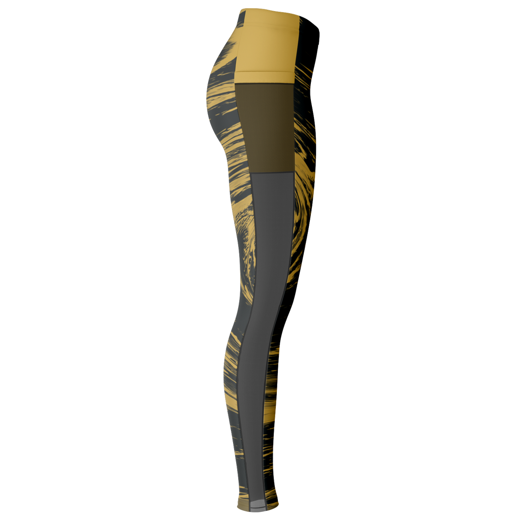 Suminagashi “Gilded Abyss” Leggings