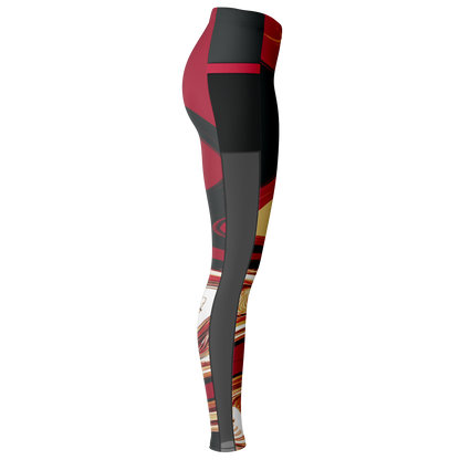 Samurai Suminagashi Mesh Pocket Legging