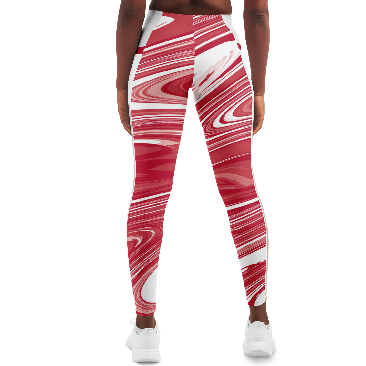 Suminagashi “Crimson Spirit” Leggings