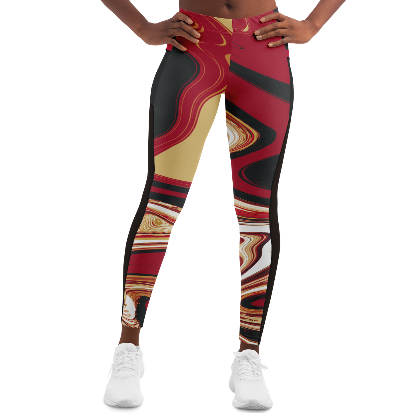 Samurai Suminagashi Mesh Pocket Legging