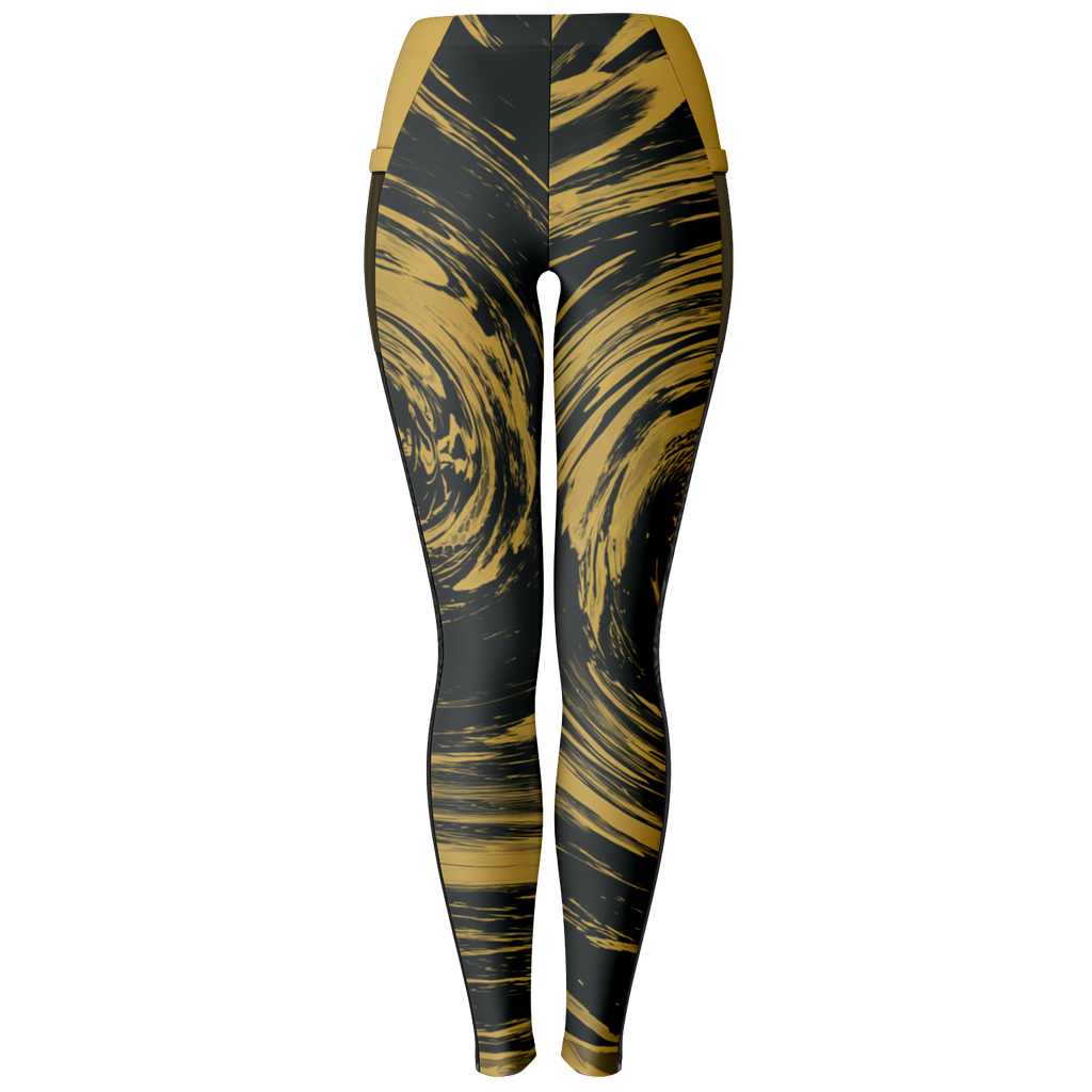 Suminagashi “Gilded Abyss” Leggings