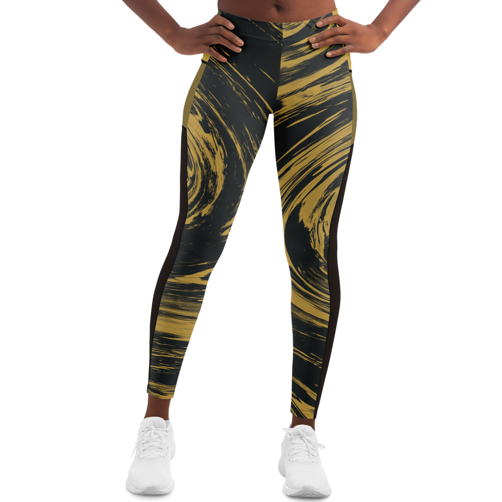 Suminagashi “Gilded Abyss” Leggings