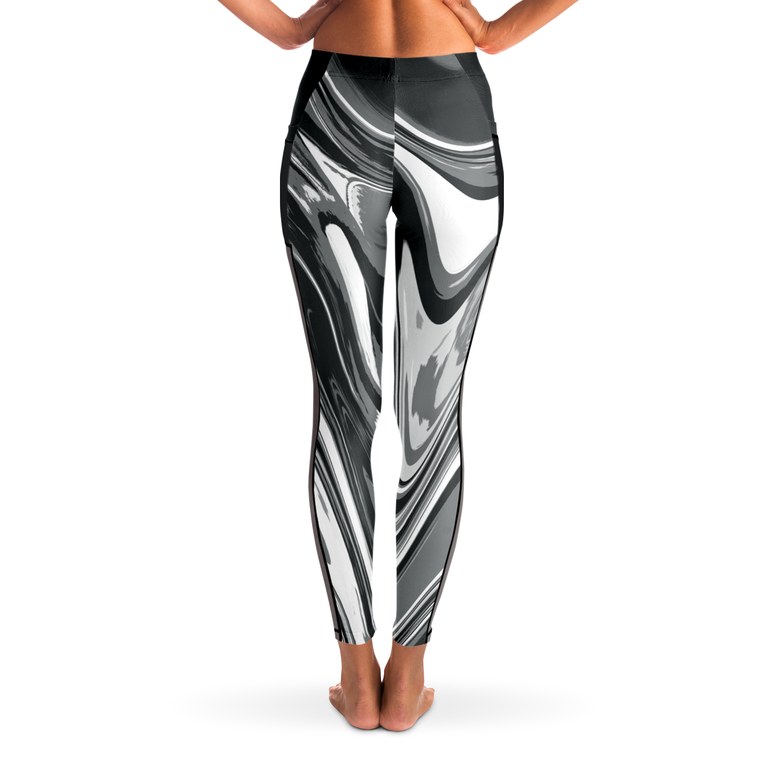 Suminagashi “Iron Smoke” Leggings