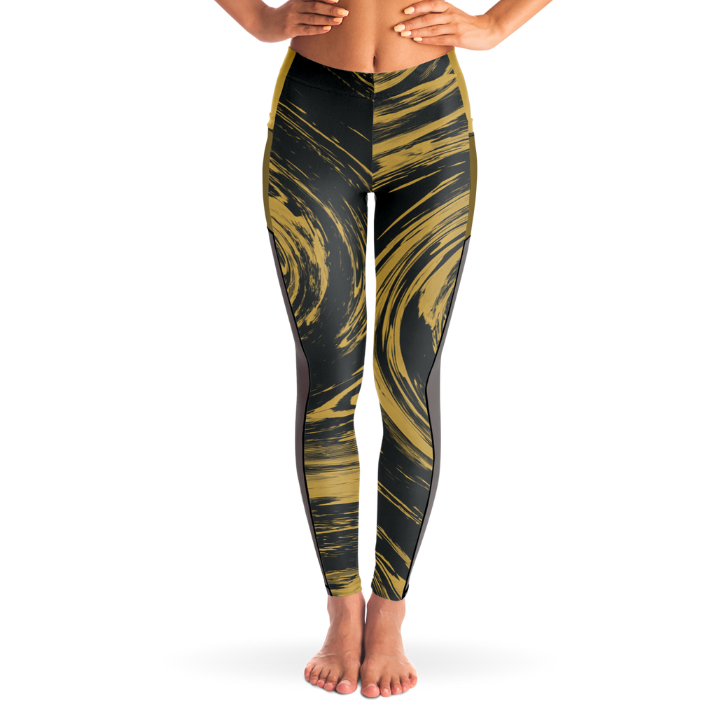 Suminagashi “Gilded Abyss” Leggings